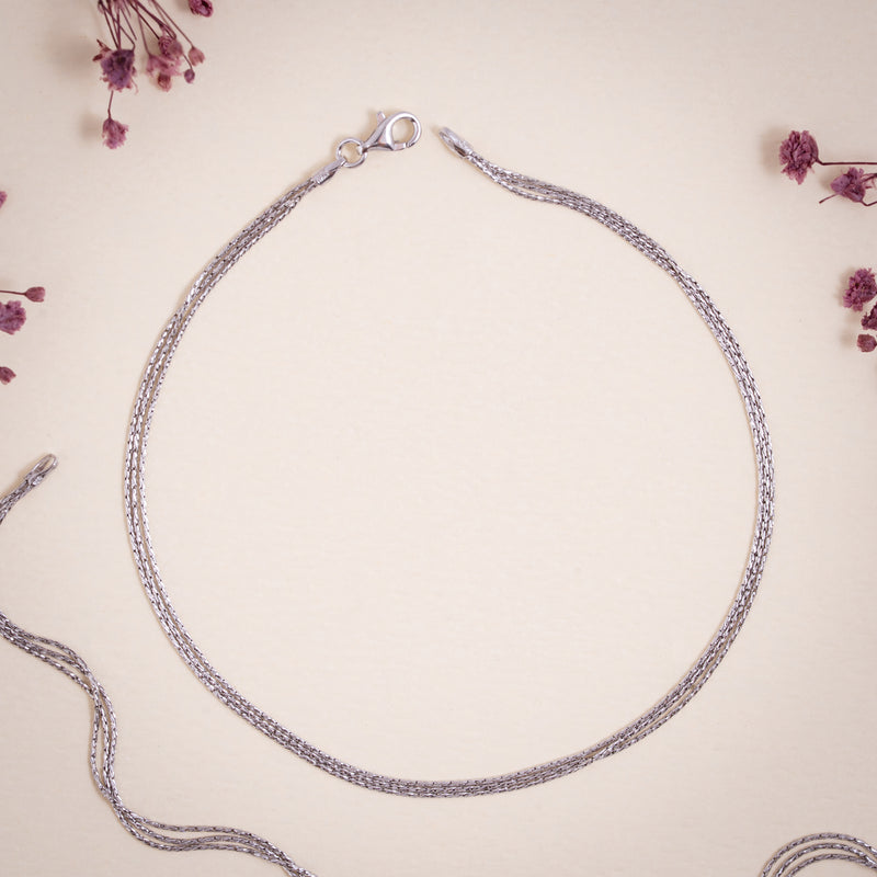 Sterling Silver Flow Anklet