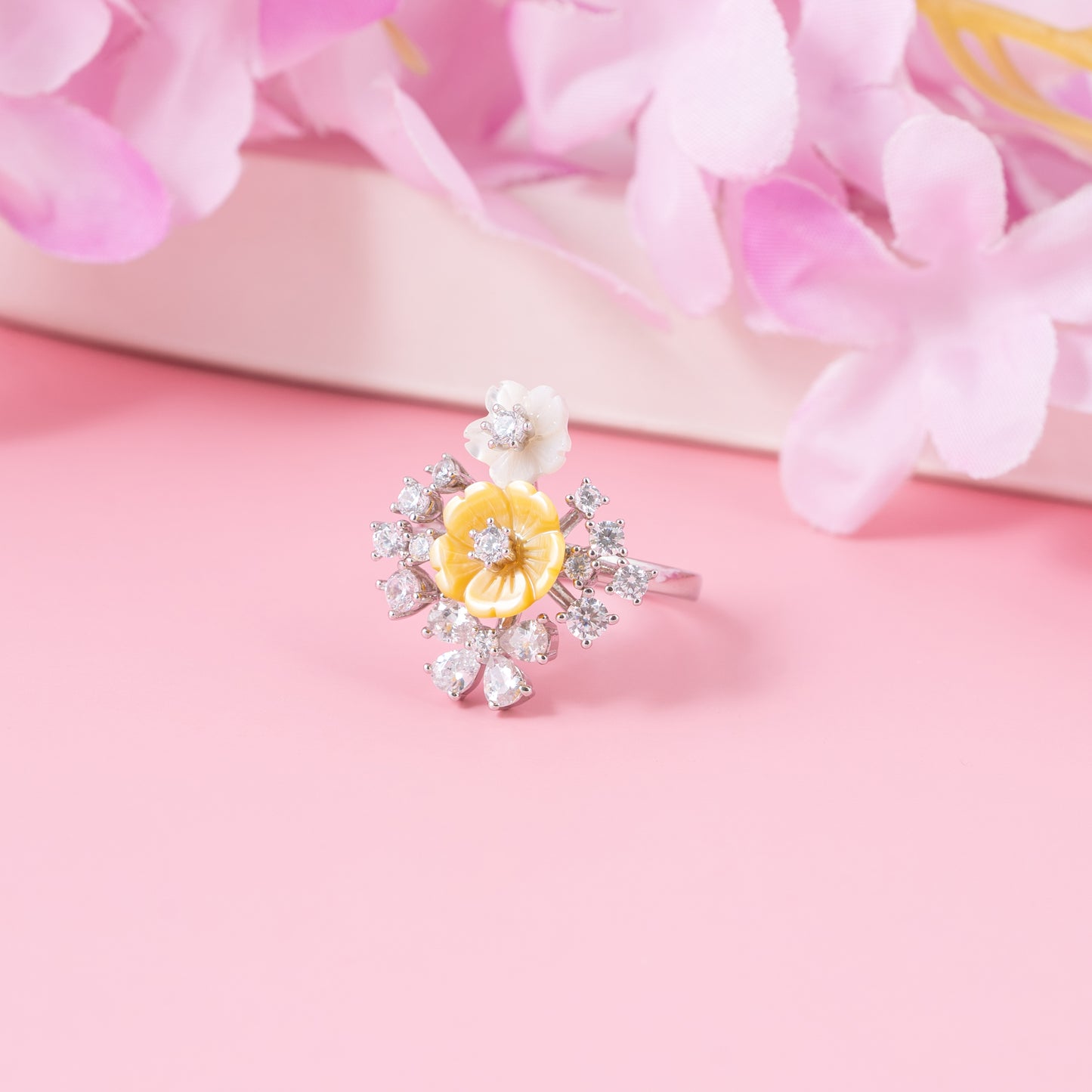 Sunlit Blossom Ring