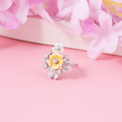 Sunlit Blossom Ring