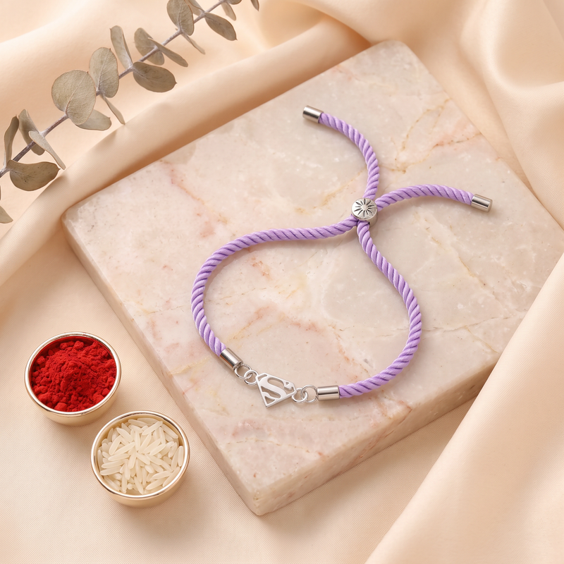 Super Bro Sterling Silver Rakhi Bracelet