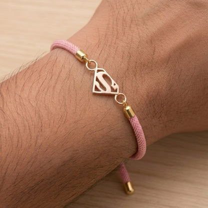 [finish: rose-gold] Super Bro Silver Rakhi
