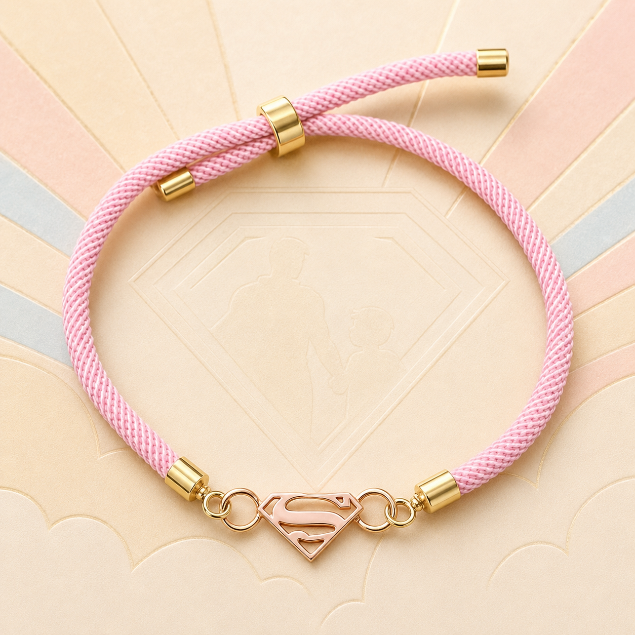 [finish: rose-gold] Super Bro Silver Rakhi