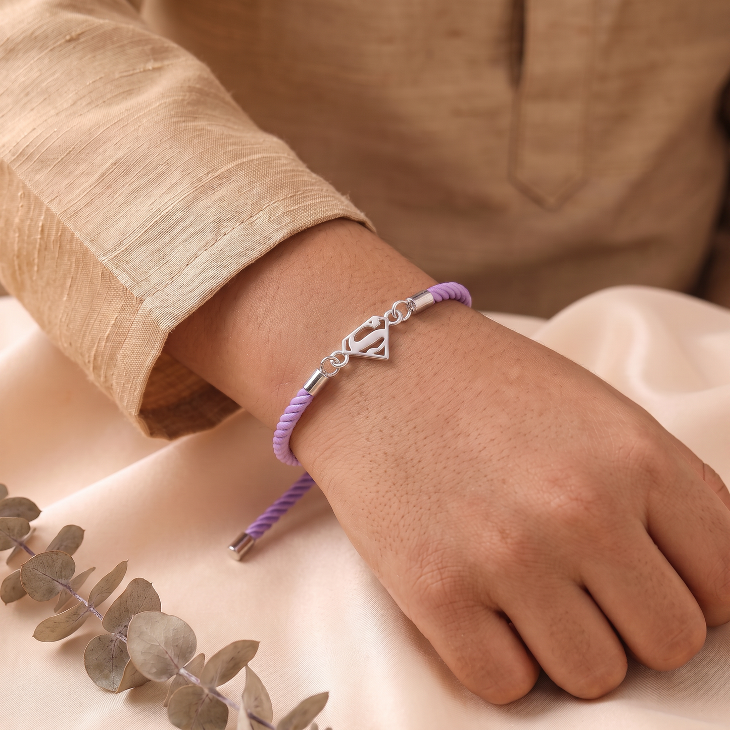 Super Bro Sterling Silver Rakhi Bracelet