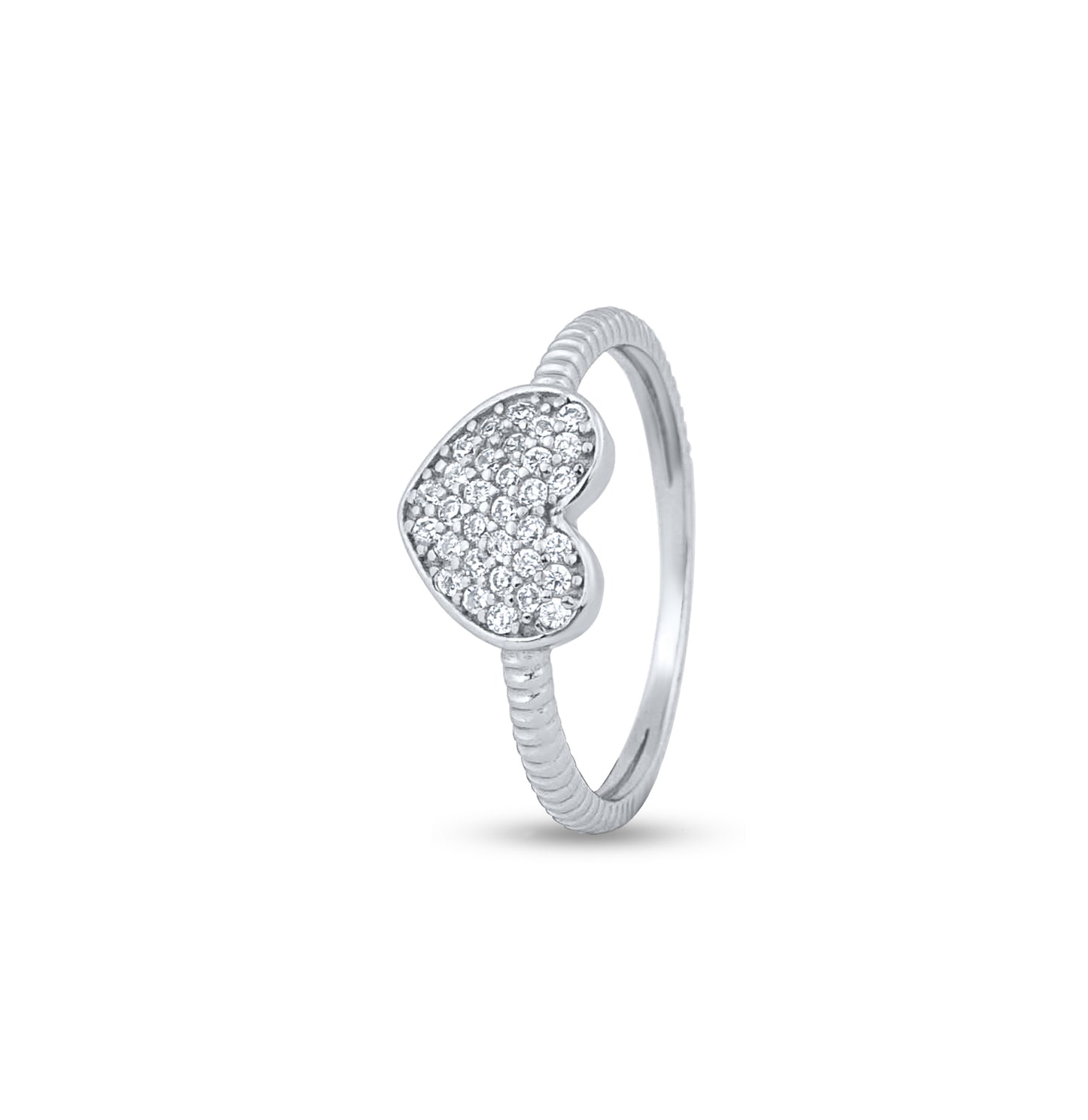 Sweetheart Glimmer Silver Ring