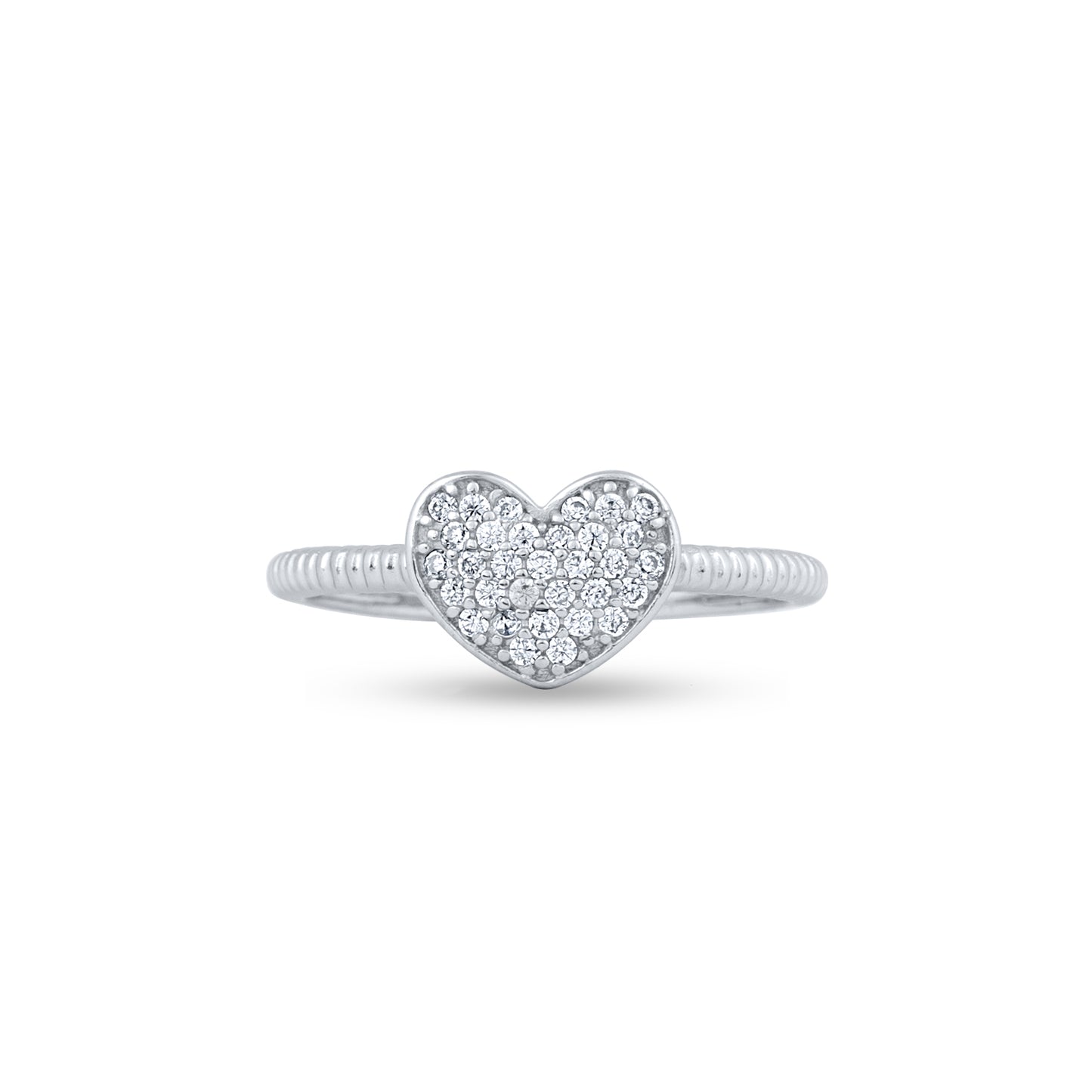 Sweetheart Glimmer Silver Ring