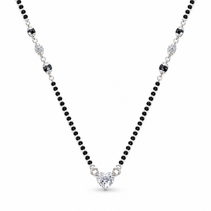 Timeless Love Sterling Silver Mangalsutra