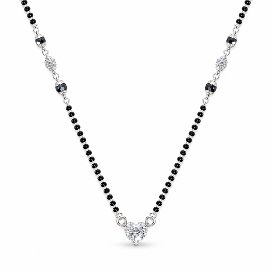 Timeless Love Sterling Silver Mangalsutra
