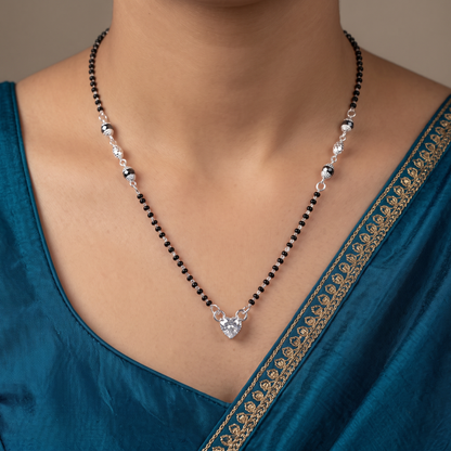 Timeless Love Sterling Silver Mangalsutra