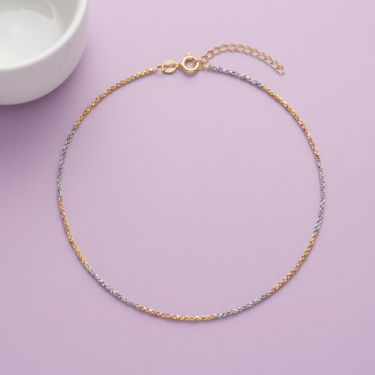 Tri Tone Shimmer Anklet