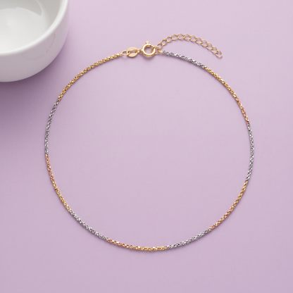 Tri Tone Shimmer Anklet