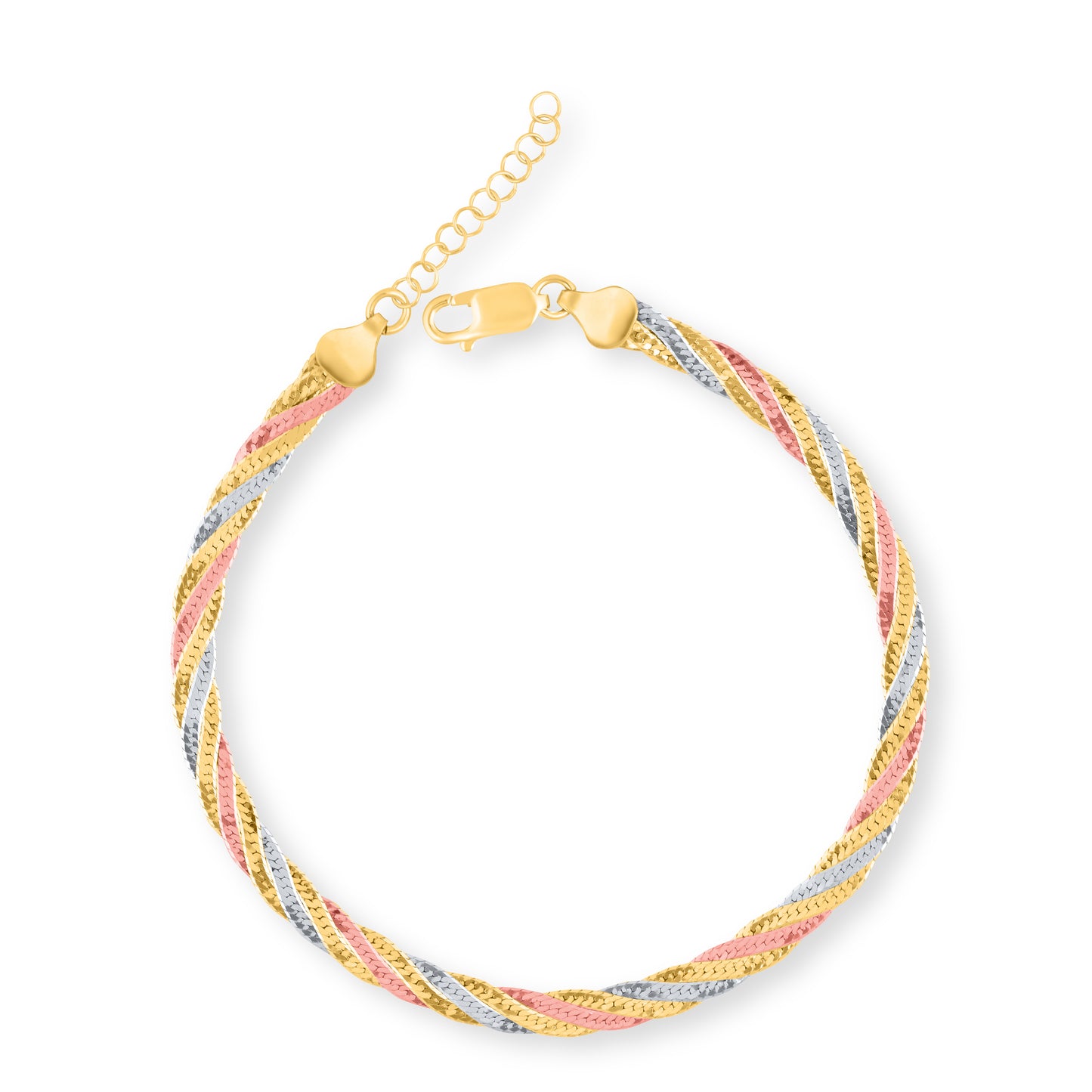 Tricolor Twist Anklet
