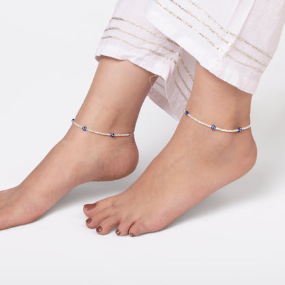 Triple Guard Evil Eye Anklet