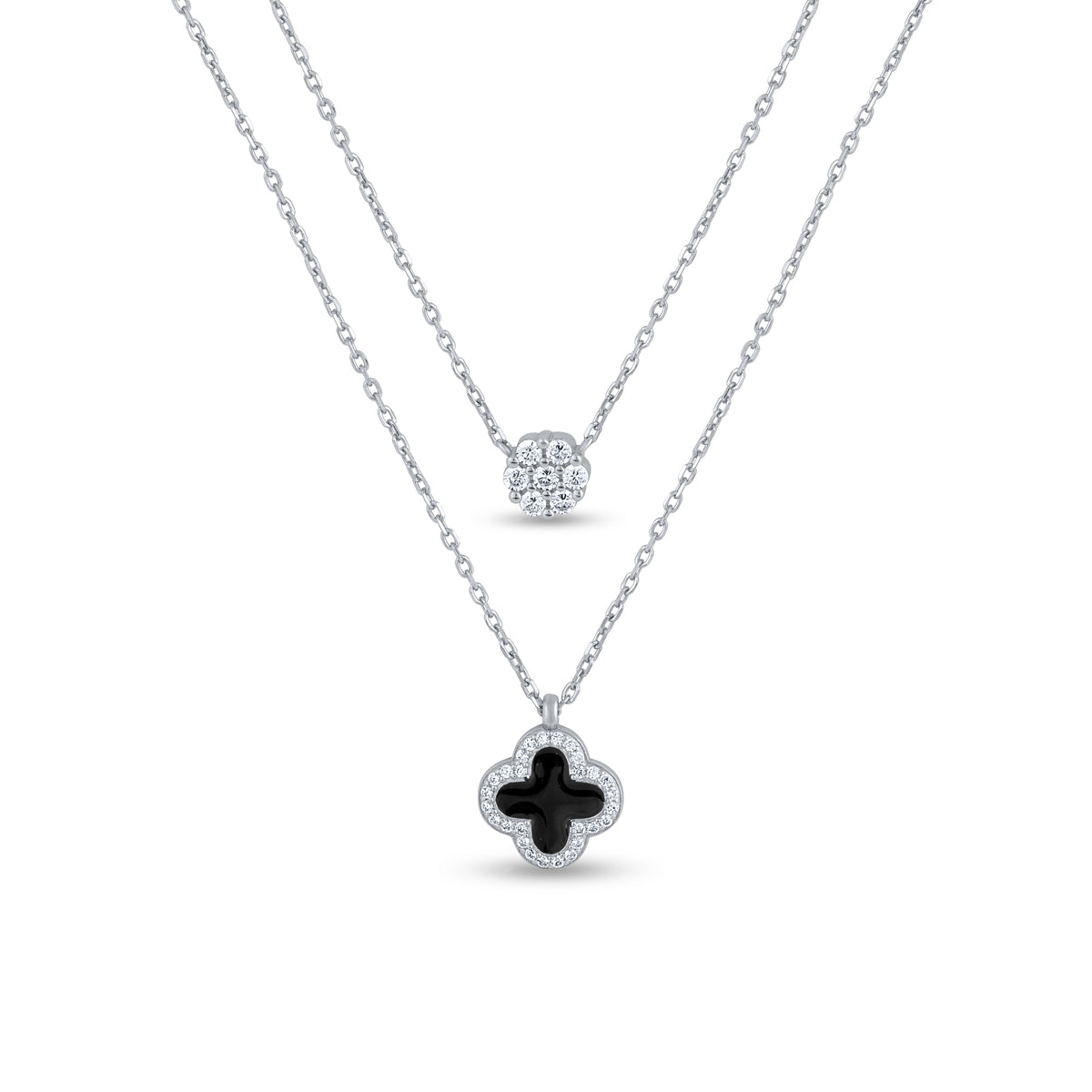 Twilight Duo 92.5 Silver Necklace
