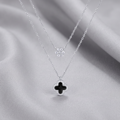Twilight Duo 92.5 Silver Necklace