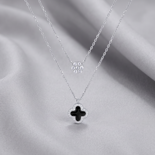 Twilight Duo 92.5 Silver Necklace