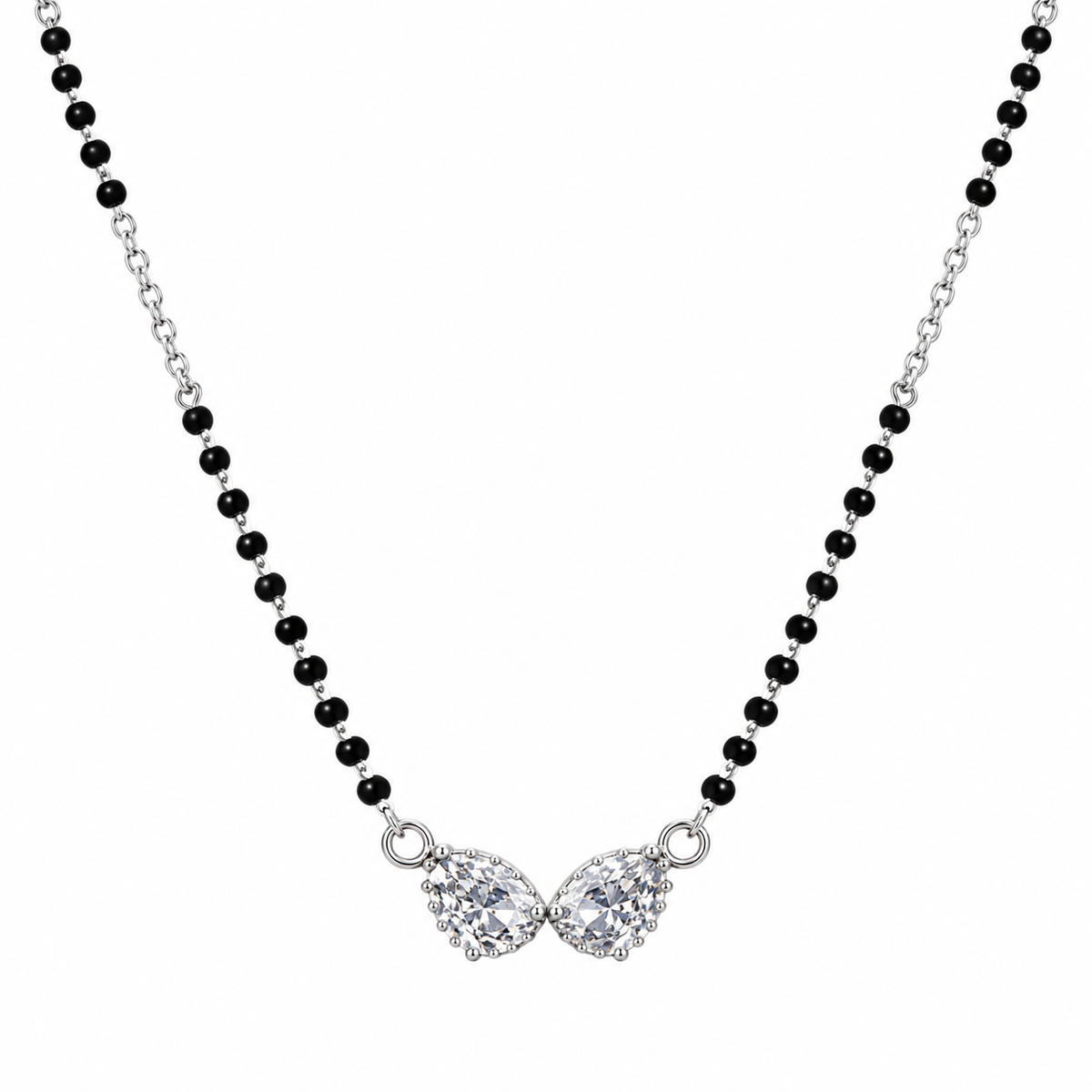 Twin Dew Silver Mangalsutra