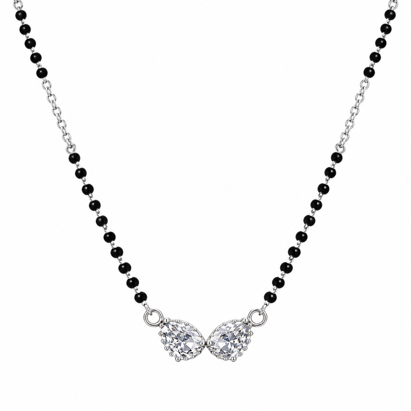 Twin Dew Silver Mangalsutra
