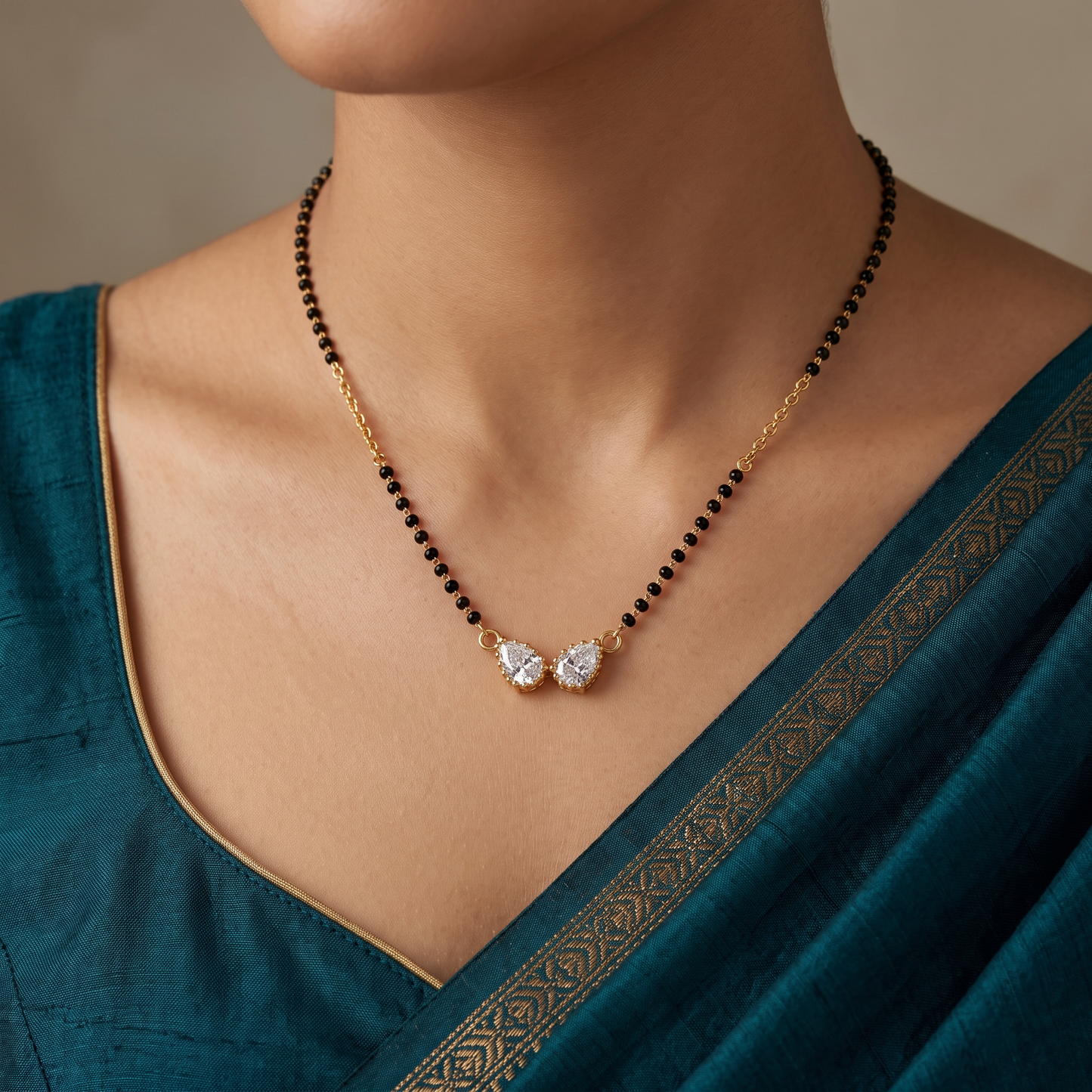 Twin Aura Gold Mangalsutra