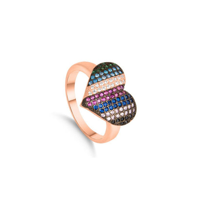 Radiant Pride Heart Rosé Signature Ring