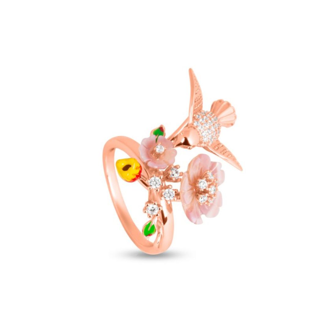 Rosé Avian Bloomscape Elegance Ring