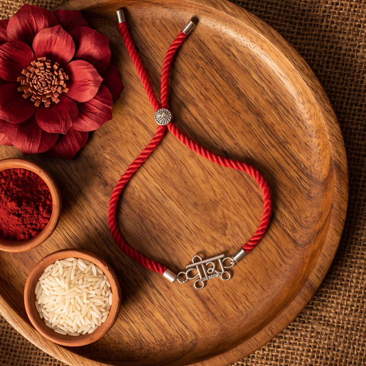 Veer Bhai Sterling Silver Rakhi Bracelet