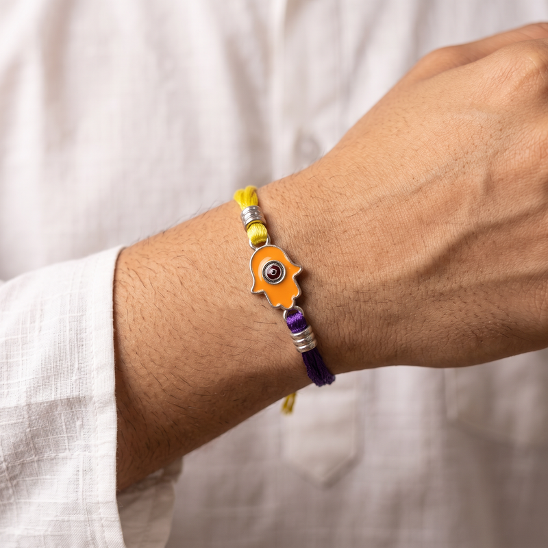 Good Luck Sterling Silver Rakhi
