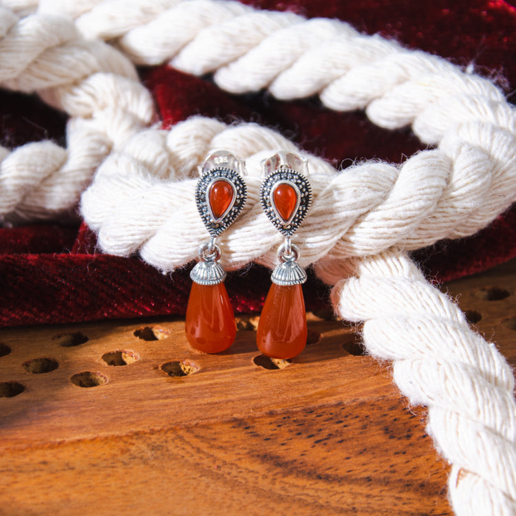 Fiery Droplet Studs