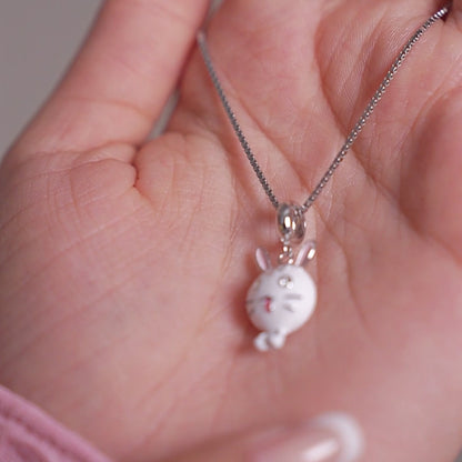 Snow Bunny Wink Pendant