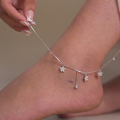 Sparkling Bloom Anklet