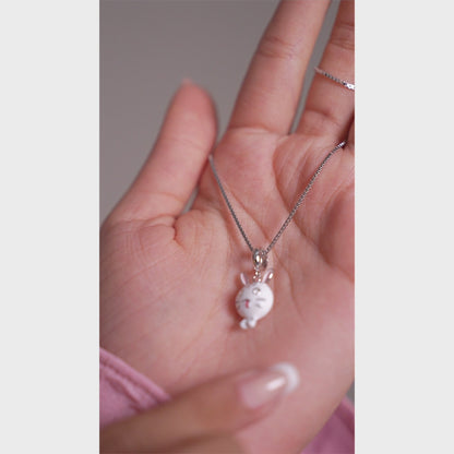 Snow Bunny Wink Pendant