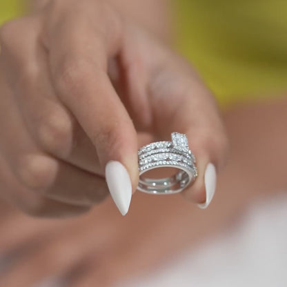Celeste Royale Silver Stack Ring