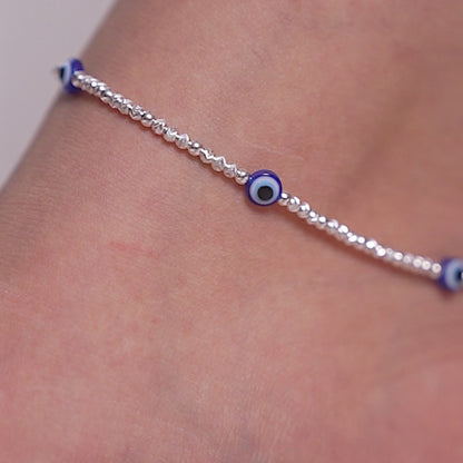 Triple Guard Evil Eye Anklet