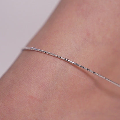 Silver Whisper Anklet