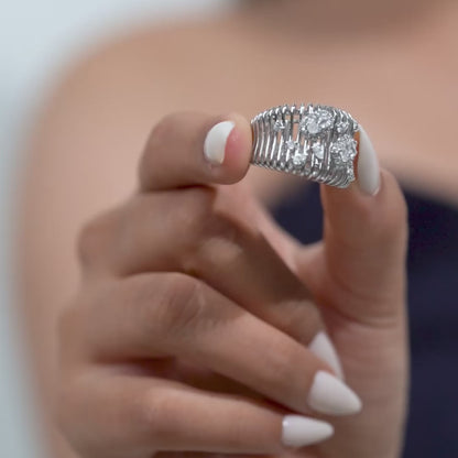 Crystal Weave Ring