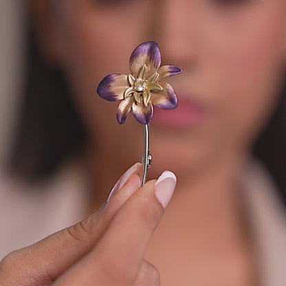 Pearlwood Blossom Brooch