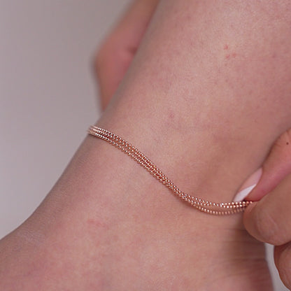 Rosy Twilight Gleam Anklet