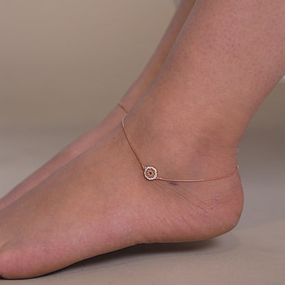 Rose Orbit Anklet