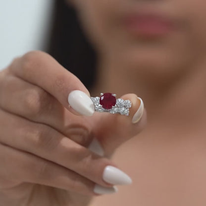 Crimson Majesty Stack Ring