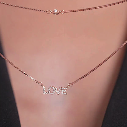 Rose Gold Plated Whisper of Love Necklace