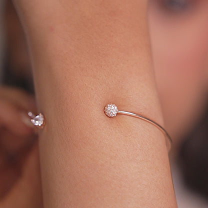 Blush Heart Orbit Bracelet