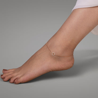 Rose Orbit Anklet