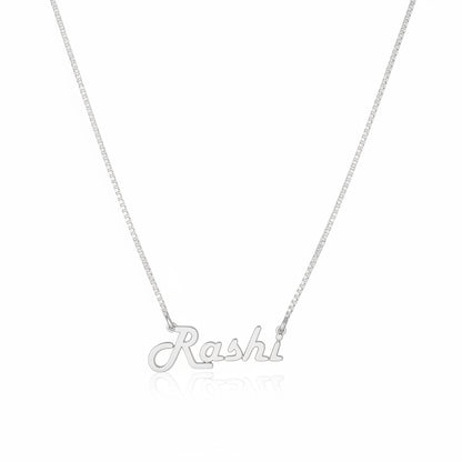 92.5 Silver Personalised Name Pendant