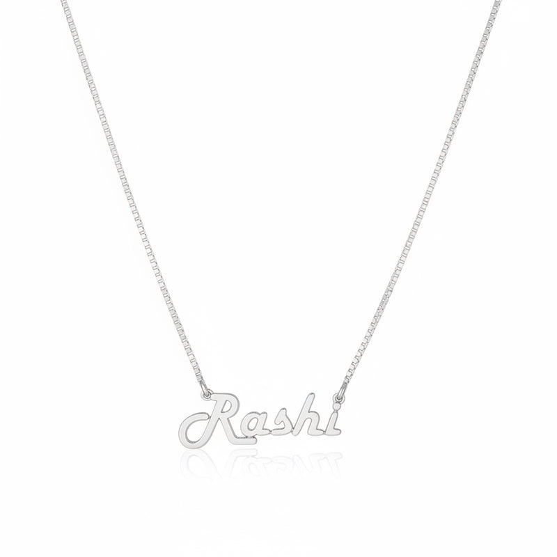 92.5 Silver Personalised Name Pendant