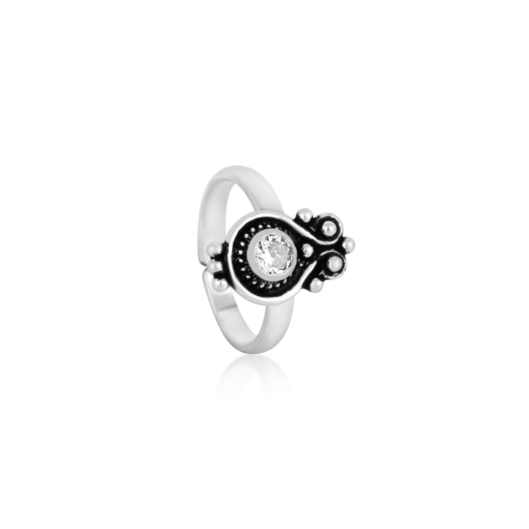 Celestial Spark Sterling Silver Toe Rings